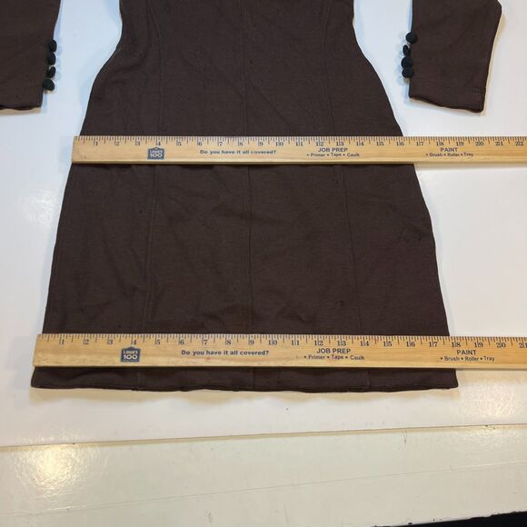 FENDI Authentic VINTAGE 1980'S FENDI Wool DRESS Made in Italy 44 - Picture 8 of 13